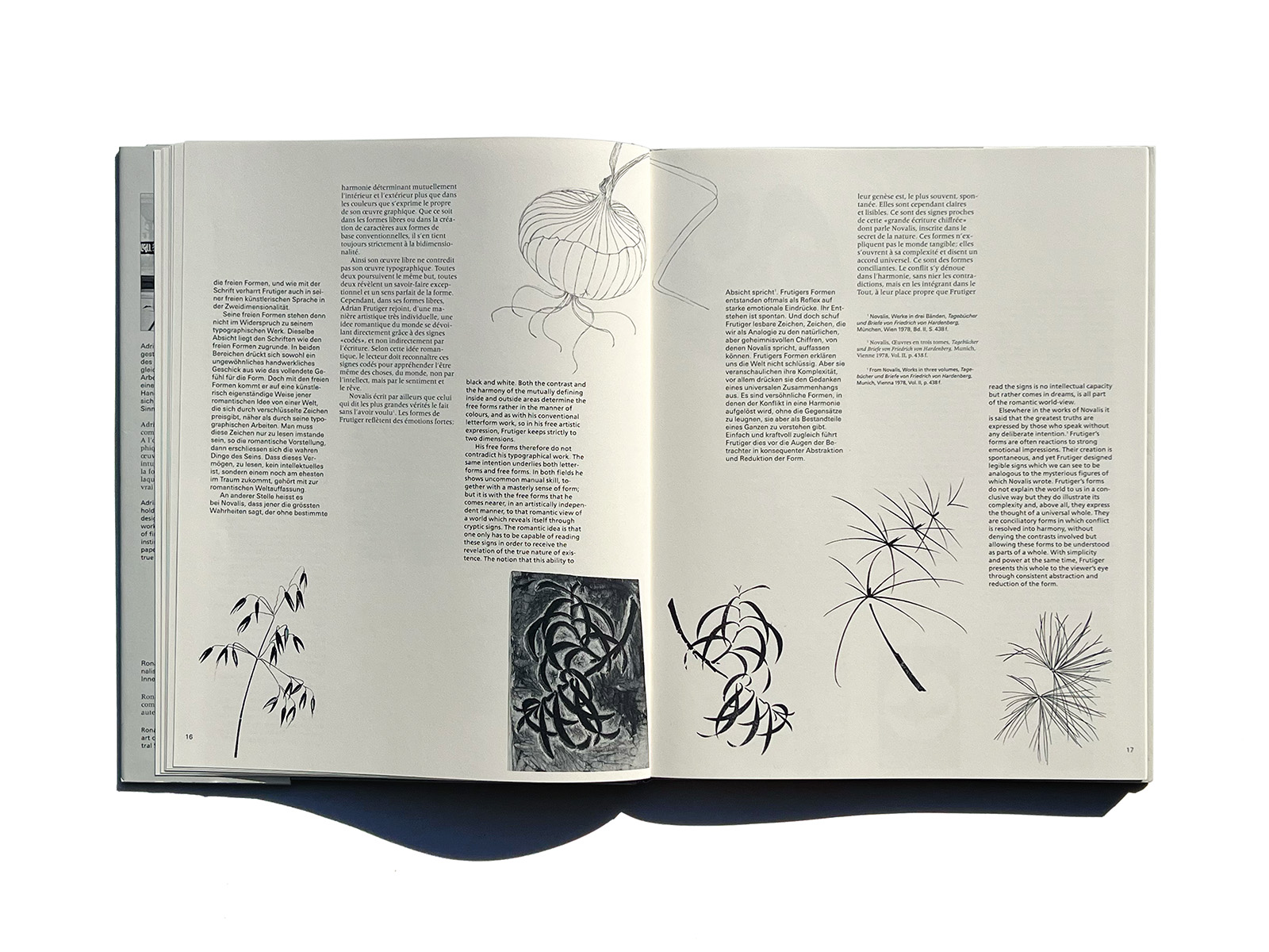 Adrian Frutiger Forms and conterforms | PAGE SPREAD
