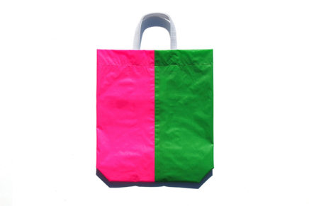 KM bag I/S Fluo Green / Fluo Pink