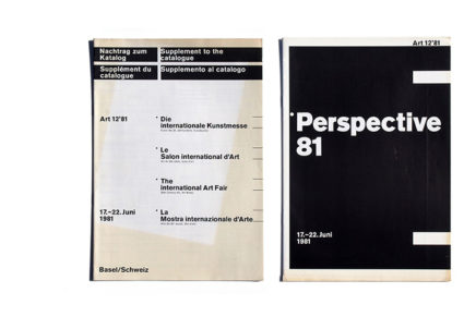 art 12’81 Perspective 81 + Supplement to the catalogue